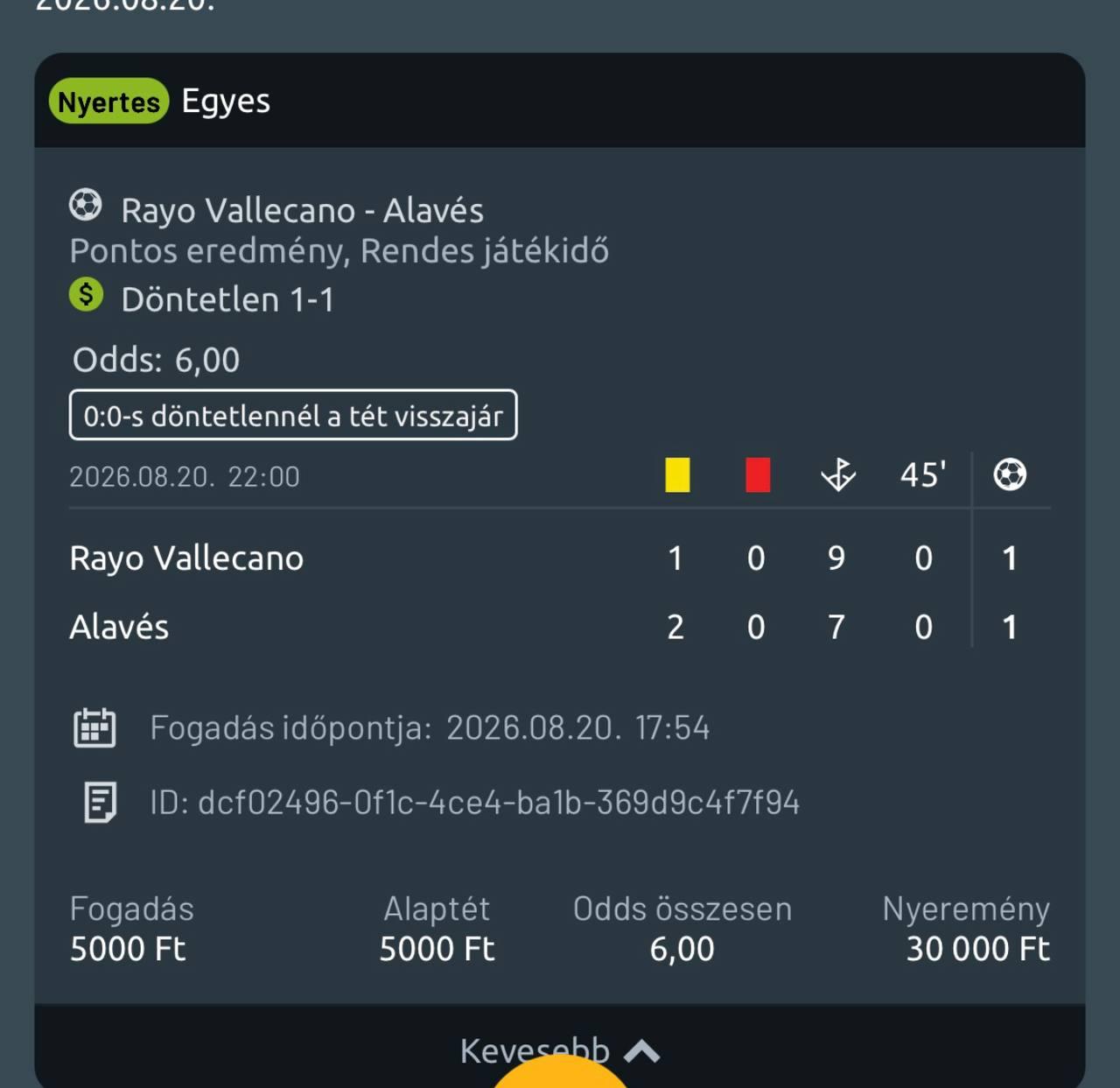 Tipp Visszajelzés