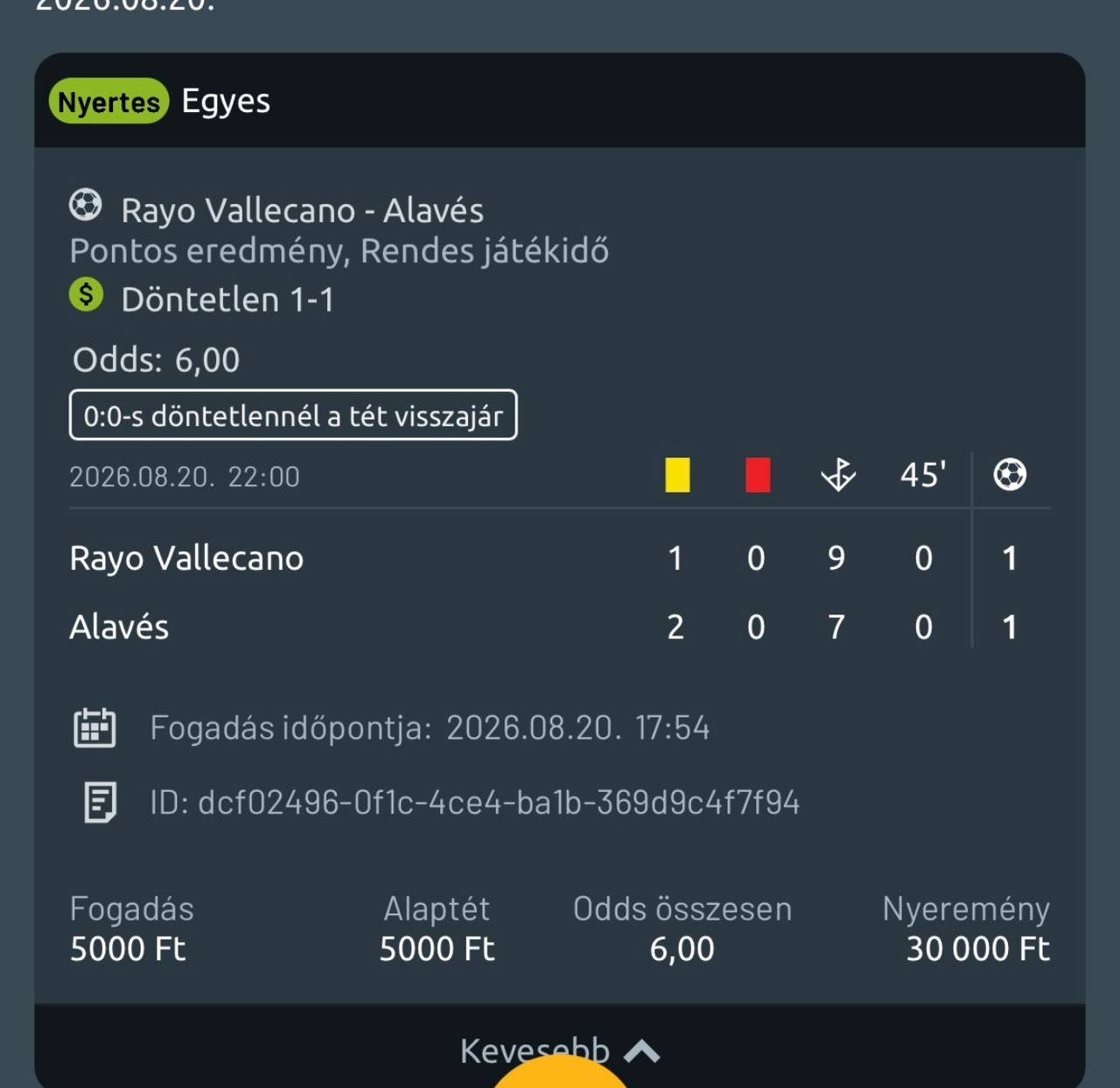 Tipp Visszajelzés