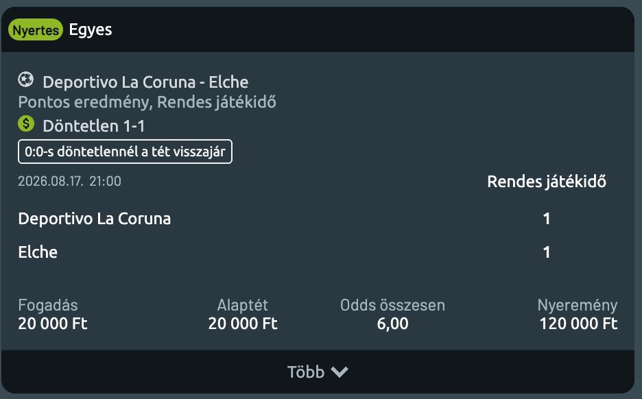 Tipp Visszajelzés