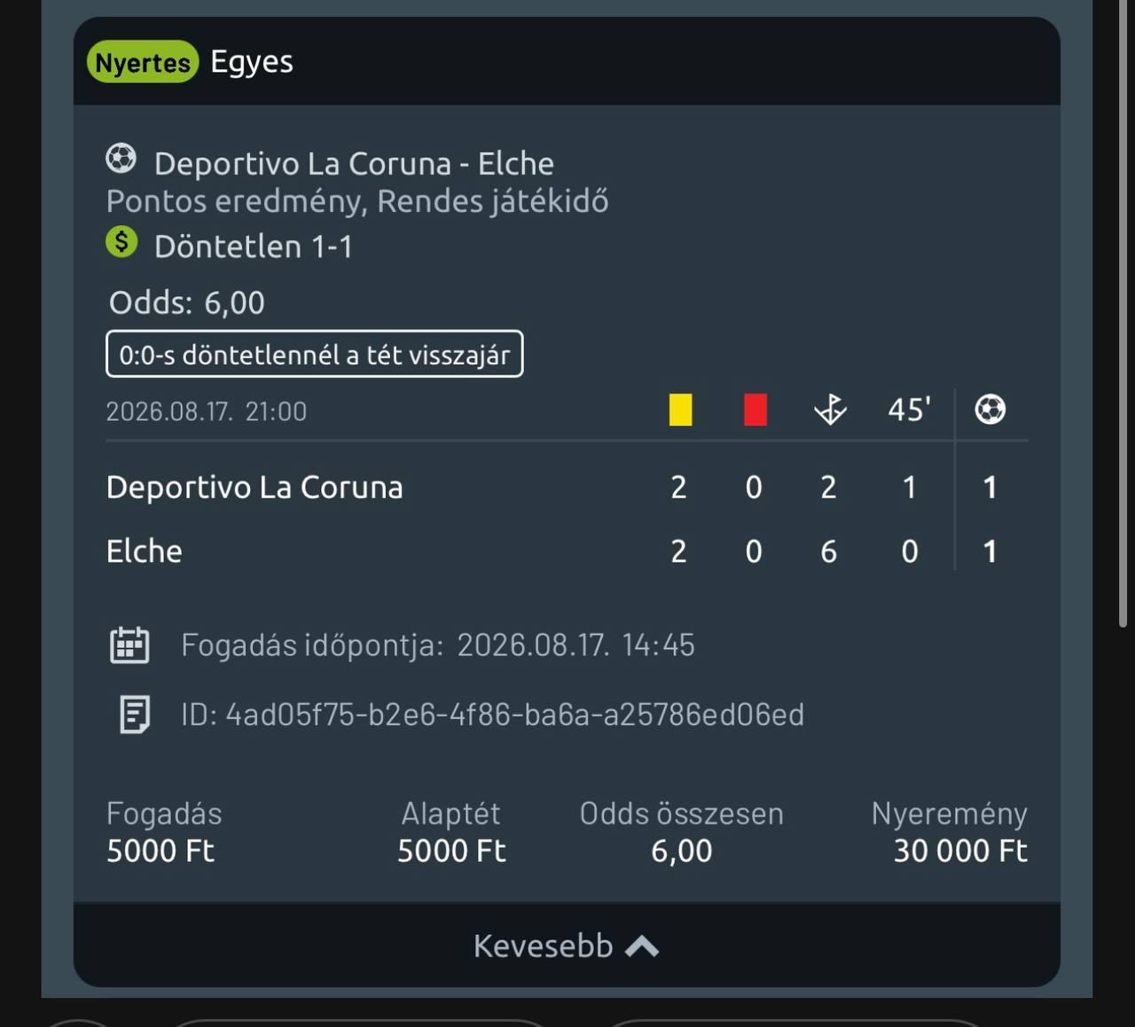 Tipp Visszajelzés