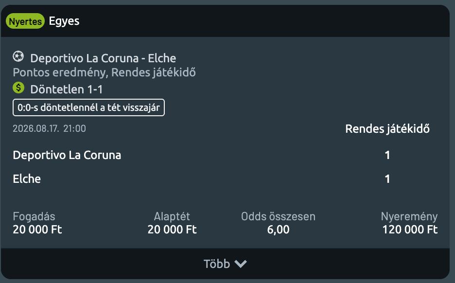 Tipp Visszajelzés