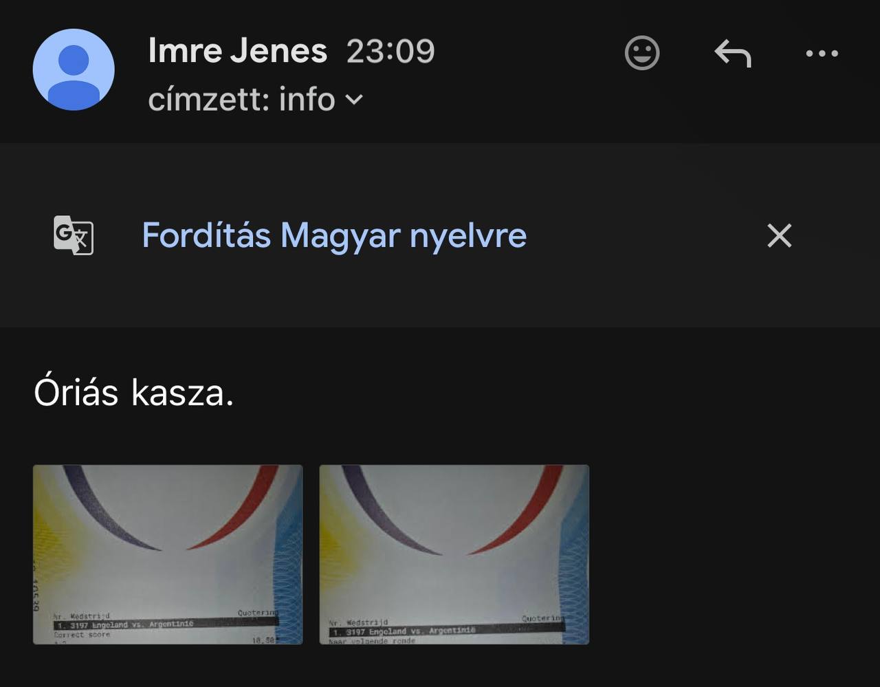 Tipp Visszajelzés