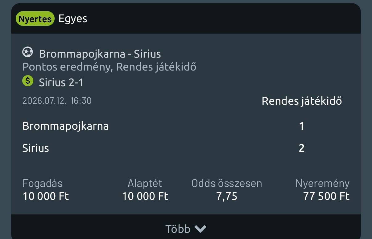 Tipp Visszajelzés