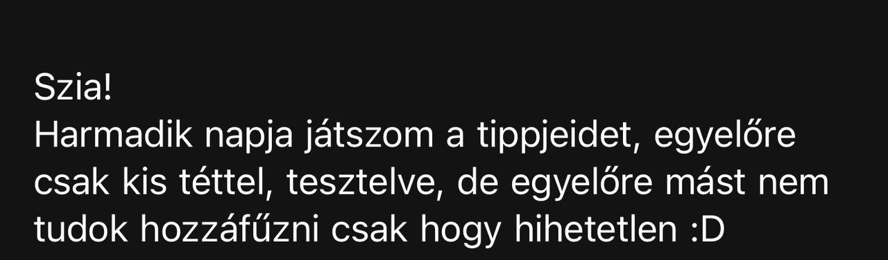 Tipp Visszajelzés