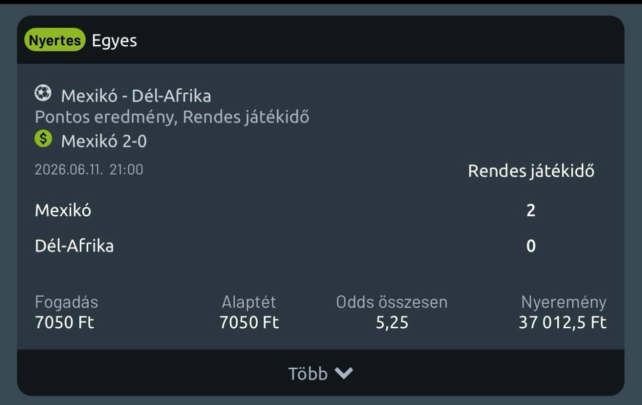 Tipp Visszajelzés
